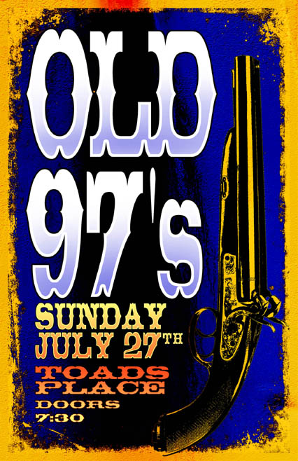 Rob Sheley - Posters - Old 97's at Toad's Place Poster